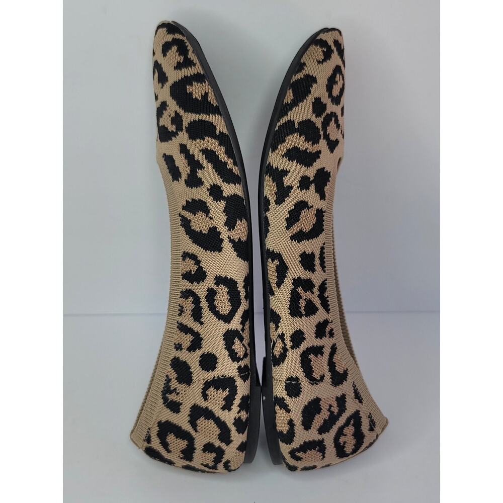 Seychelles Leopard Print Knit Ballet Flats Memory Foam Insoles Women's Size 7.5 - Picture 7 of 11